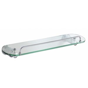 Изображение товара Стеклянная настенная полка с бортом Schein Carving 7065045 для хранения косметики