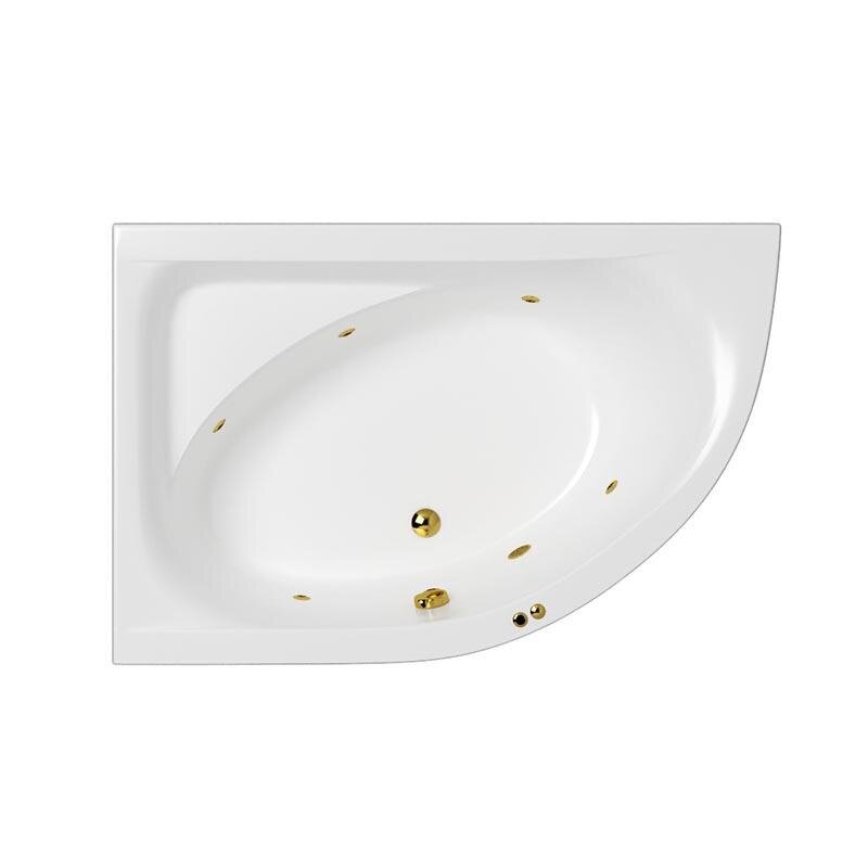 Изображение товара Ванна акриловая Whitecross Aquarella 0108.170110.100.SOFT.GL, 170 х 110 см, левая, цвет белый