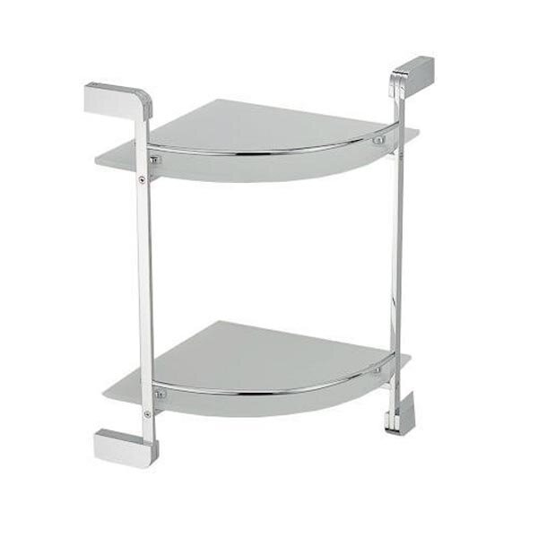 Изображение товара Полка Schein Allom 2212B из латуни с хромом для ванной комнаты
