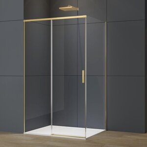 Изображение товара Душевой уголок Vincea Soft 2 VSR-3SO28012CLG, 120 x 80 см, стекло прозрачное, профиль золото брашированное