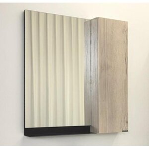 Изображение товара Зеркальный шкаф Comfortу Бонн 00-00008473CF, 75 см, цвет графит/дуб дымчатый