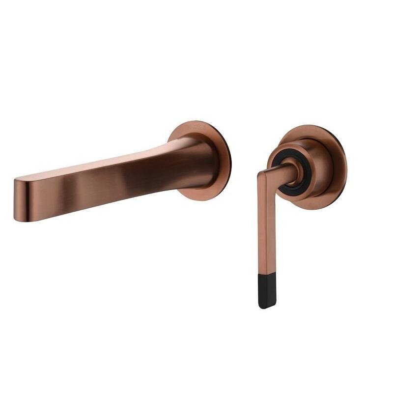 Изображение товара Смеситель для раковины Boheme Duo 165-BRB, с внутренней частью, бронза брашированная