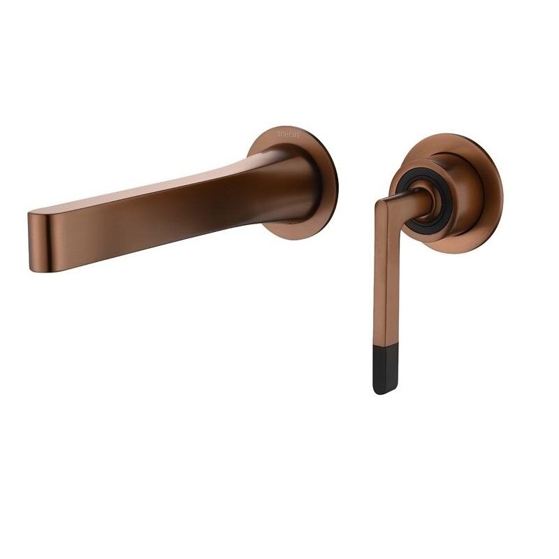 Изображение товара Смеситель для раковины Boheme Duo 165-CB, с внутренней частью, медь брашированная