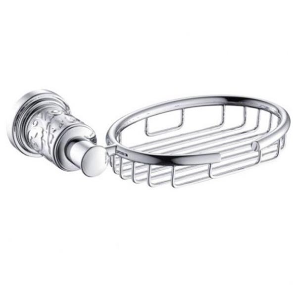 Изображение товара Полка Schein Carving 7065009 с настенным креплением и хромированным покрытием