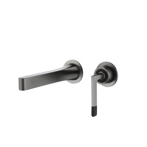 Изображение товара Смеситель для раковины Boheme Duo 165-GM, с внутренней частью, графит Gun Metall