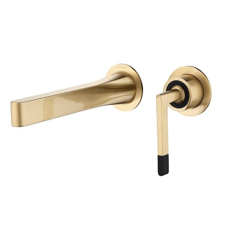 Изображение товара Смеситель для раковины Boheme Duo 165-MG, с внутренней частью, золото матовое