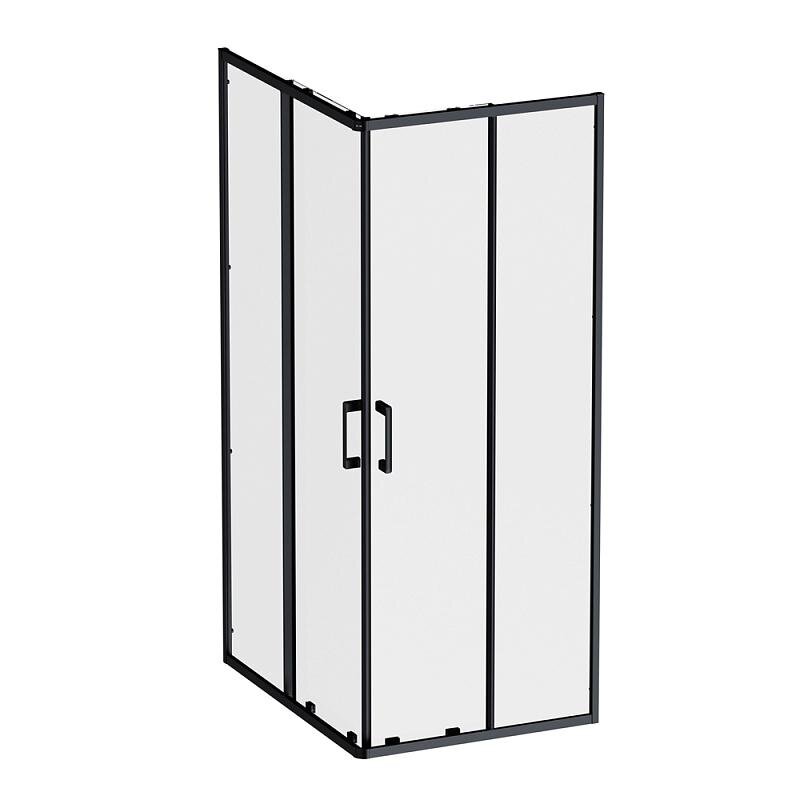 Изображение товара Душевой уголок Am.Pm Above W9XG-403-10080-BT, 100 x 80 см, стекло прозрачное, профиль черный матовый