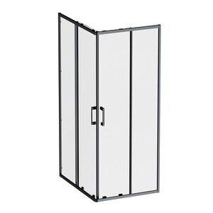 Изображение товара Душевой уголок Am.Pm Above W9XG-403-12080-BT, 120 x 80 см, стекло прозрачное, профиль черный матовый