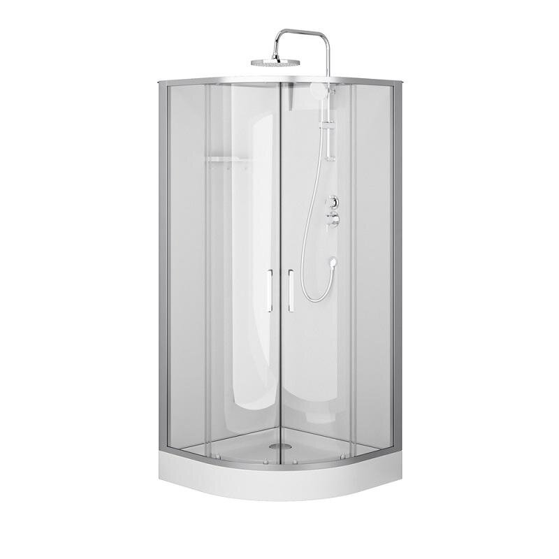 Изображение товара Душевая кабина Am.Pm Above W9XC-401-9090MT, 90 х 90 см, стекло прозрачное, профиль хром матовый