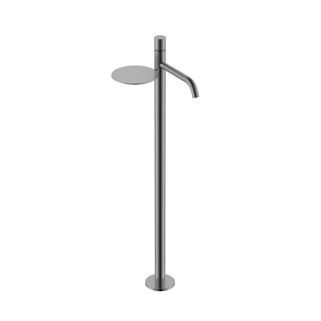 Изображение товара Смеситель для раковины Boheme Stick 120-GM, напольный, графит Gun Metal, c ручкой Diamond