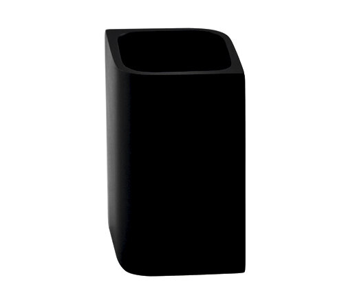 Изображение товара Стакан для зубных щеток WasserKRAFT Elba K-2728 черный настольный сосуд