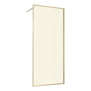 Изображение товара Душевая стенка Vincea Walk In VSW-1HP900GWBG, 90 см, стекло ламинированное с золотыми нитями, профиль золото брашированное