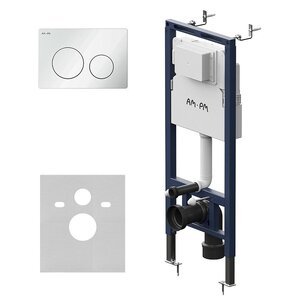 Изображение товара Инсталляция Am.Pm MasterFit I012713.0101, для подвесного унитаза, с клавишей L, цвет белый глянцевый