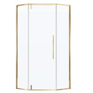 Изображение товара Душевой уголок Vincea Slim-N VSP-4SN900CLG, 90 x 90 см, стекло прозрачное, профиль золото брашированное