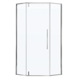 Изображение товара Душевой уголок Vincea Slim-N VSP-4SN900CLBN, 90 x 90 см, стекло прозрачное, профиль никель брашированный