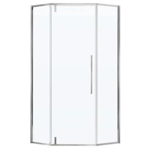 Изображение товара Душевой уголок Vincea Slim-N VSP-4SN100CLBN, 100 x 100 см, стекло прозрачное, профиль никель брашированный