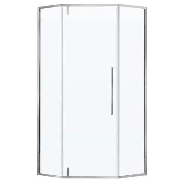 Изображение товара Душевой уголок Vincea Slim-N VSP-4SN100CLBN 100x100 см с цветом никель брашированный