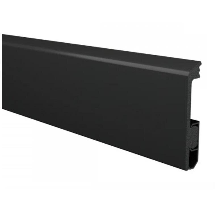 Изображение товара Плинтус Winart Quadro Pro антрацит 80 мм, монтаж на клей