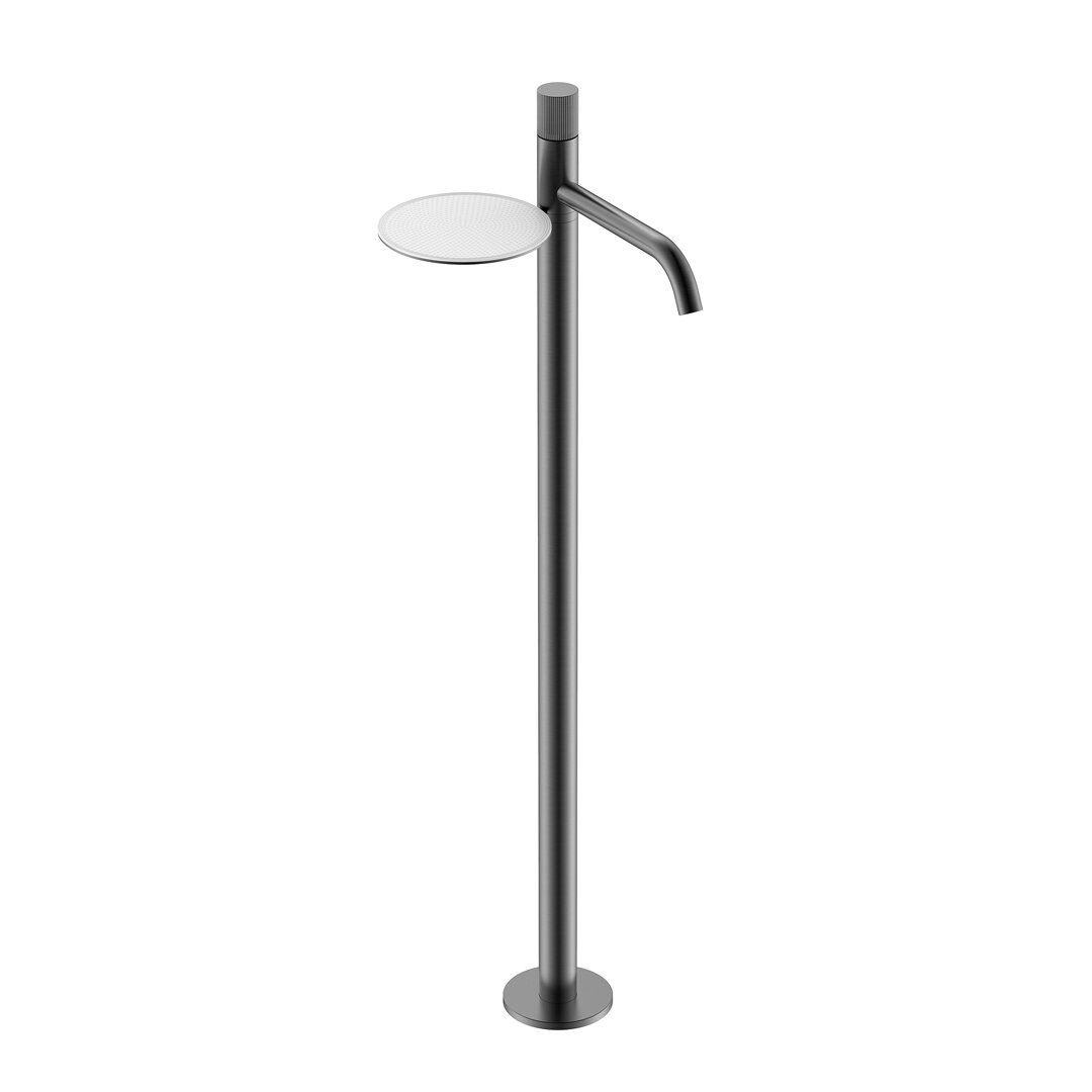 Изображение товара Смеситель Boheme Stick 120-GM.3 графит Gun Metal с ручкой Linea