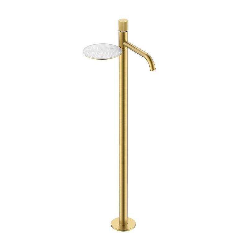 Изображение товара Смеситель для раковины Boheme Stick 120-MG.3, напольный, золото матовое, ручка Linea