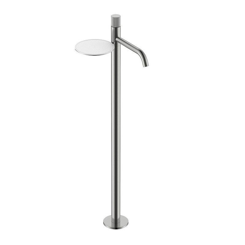 Изображение товара Смеситель для раковины Boheme Stick 120-NB.3, напольный, никель брашированный, ручка Linea Изображение товара Смеситель для раковины Boheme Stick 120-NB.3, напольный, никель брашированный, ручка Linea