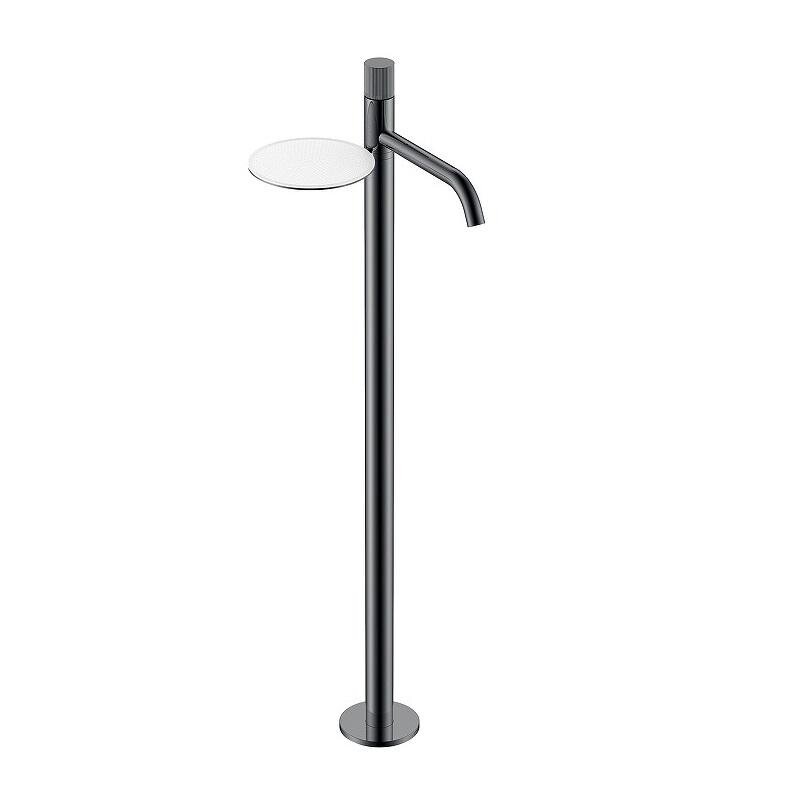 Изображение товара Смеситель для раковины Boheme Stick 120-SGM.3, напольный, графит глянцевый, ручка Linea Изображение товара Смеситель для раковины Boheme Stick 120-SGM.3, напольный, графит глянцевый, ручка Linea