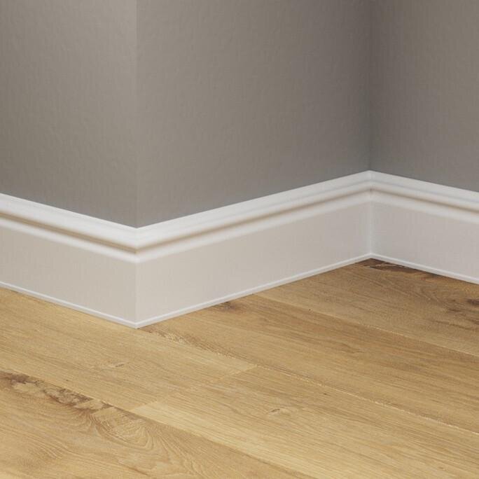 Изображение товара Плинтус Winart Ampir 90.80.002.001 Моноколор Белый 2000x80x15 мм