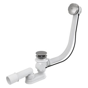 Изображение товара Слив-перелив AlcaPlast A55KM для ванны, полуавтомат, хром, 57 см