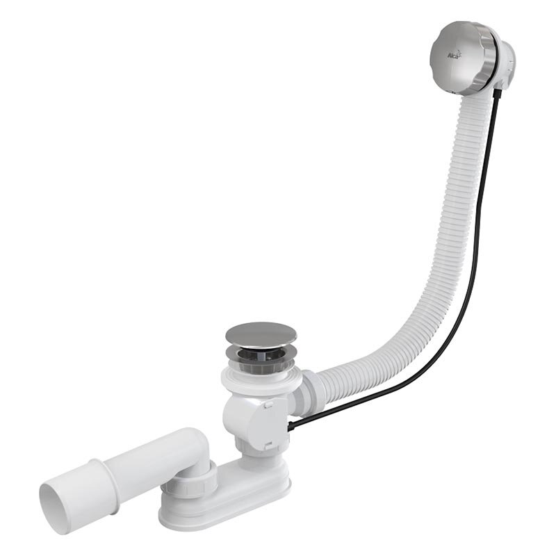 Изображение товара Слив-перелив AlcaPlast A55KM для ванны, полуавтомат, хром, 57 см