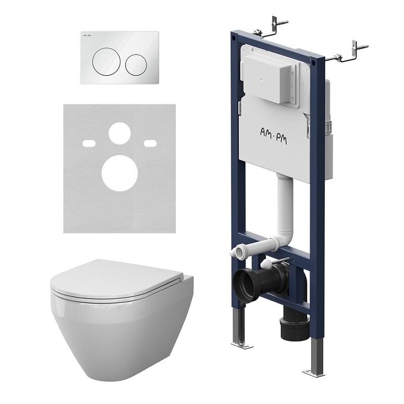 Изображение товара Унитаз подвесной Am.Pm Spirit V2.0 Aquaspin с инсталляцией PrimeFit