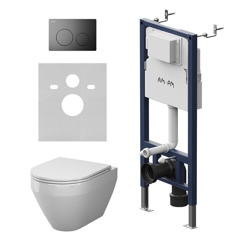 Изображение товара Унитаз подвесной Am.Pm Spirit V2.0 Aquaspin с инсталляцией PrimeFit (торнадо) Изображение товара Унитаз подвесной Am.Pm Spirit V2.0 Aquaspin с инсталляцией PrimeFit (торнадо)