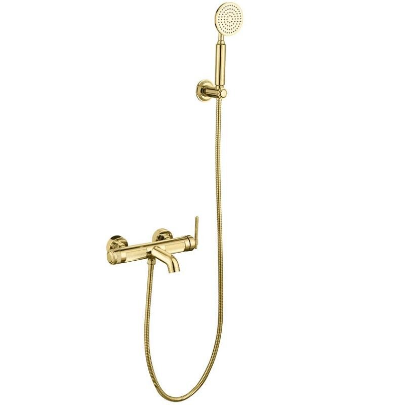 Изображение товара Смеситель для ванны и душа Boheme Eterna 173-G, с душевым гарнитуром, золото