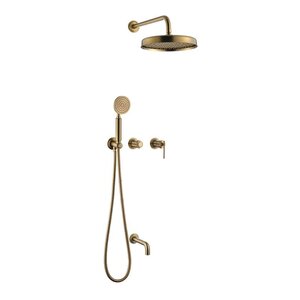 Изображение товара Душевая система Boheme Eterna 174-2-BR, с изливом, бронза