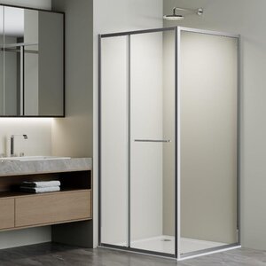 Изображение товара Душевой уголок Vincea Alpha VSRW-3AL9090CL, 90 x 90 см, стекло прозрачное, профиль хром