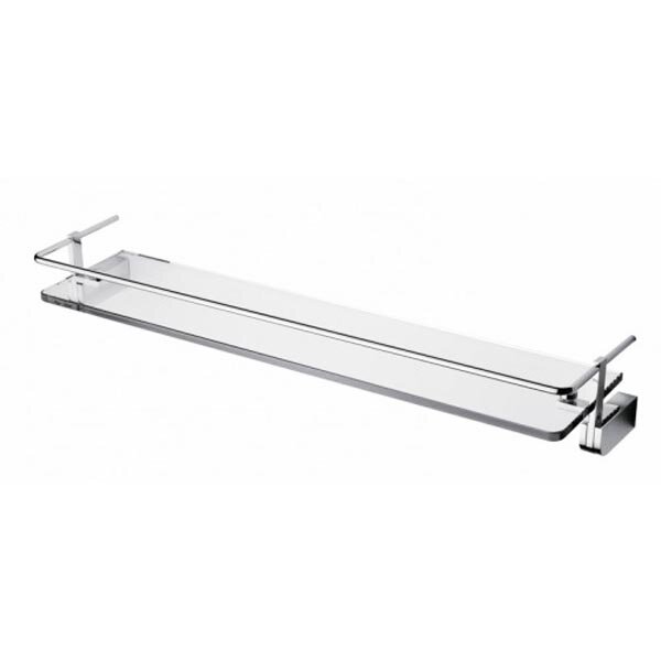 Изображение товара Полка Schein Allom 229B из стекла и латуни для ванной современной стилистики