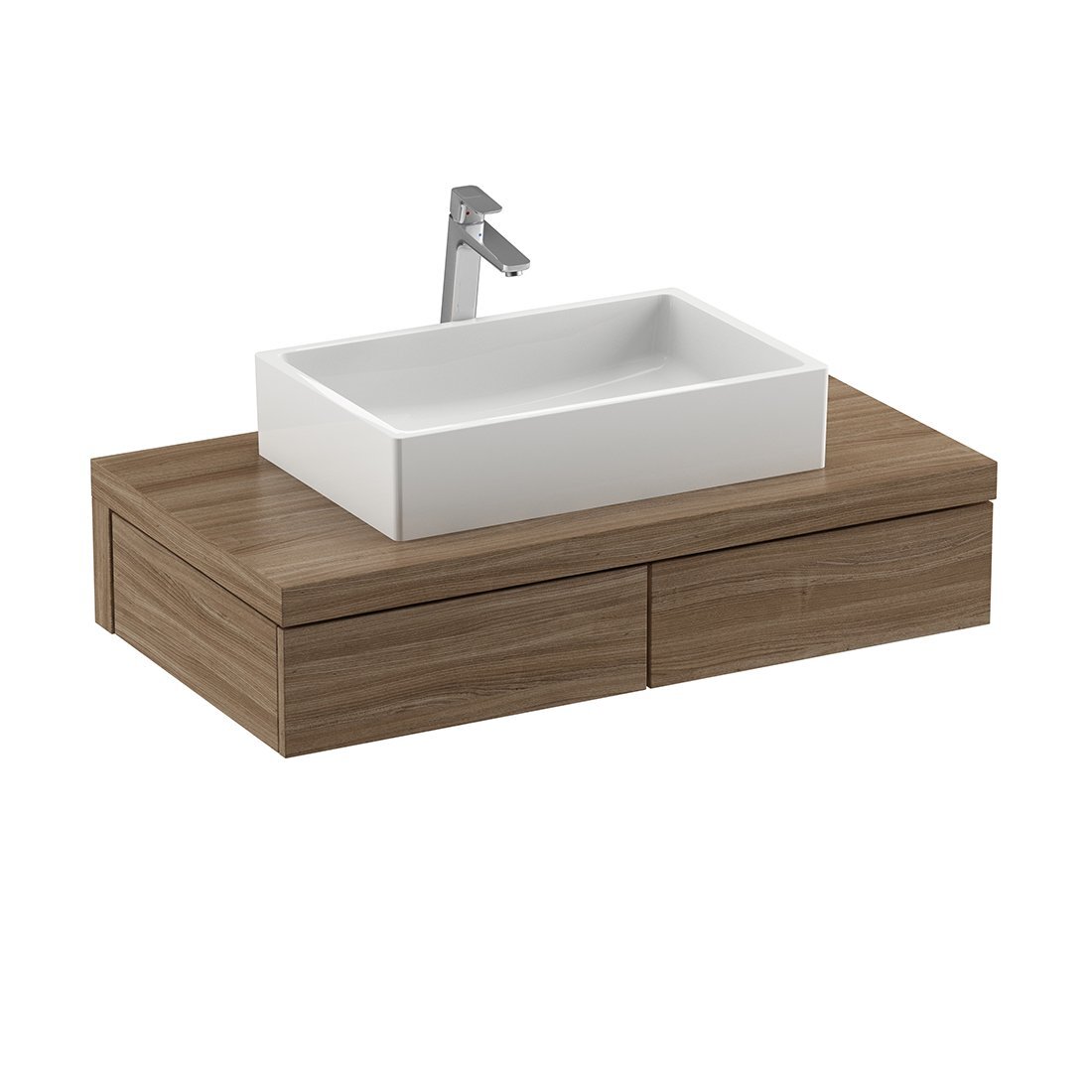 Изображение товара Тумба под умывальник Ravak Formy SD 120 см орех подвесная