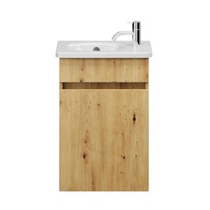 Изображение товара Тумба под раковину Burgbad Rocio WYCY042F6227, 42 см, подвесная, цвет дуб 