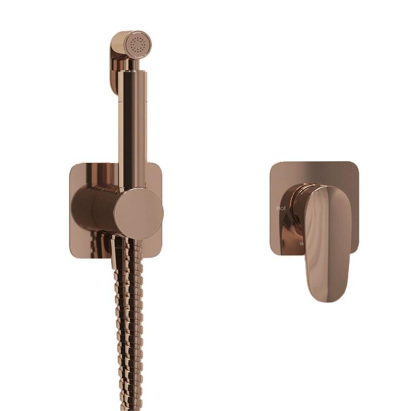 Изображение товара Гигиенический душ Wasserkraft Asphe A7751.290.361.335, со смесителем, PVD золото розовое