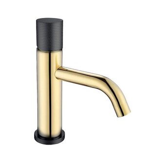 Изображение товара Смеситель Boheme Stick 121-CB.2 для раковины с ручкой touch, золото/черный, Италия Изображение товара Смеситель Boheme Stick 121-CB.2 для раковины с ручкой touch, золото/черный, Италия