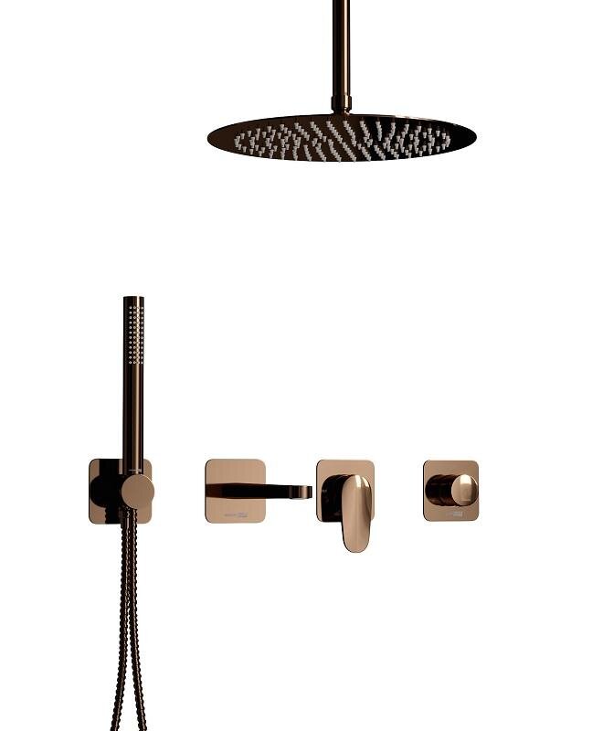 Изображение товара Душевая система WasserKRAFT Asphe 7700 с изливом, золото розовое Изображение товара Душевая система WasserKRAFT Asphe 7700 с изливом, золото розовое