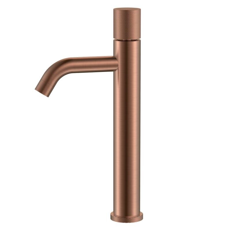 Изображение товара Смеситель для раковины Boheme Stick 122-CB.4, медь брашированная, ручка spirale