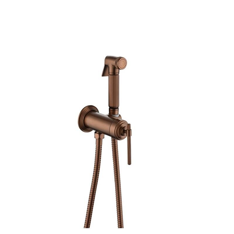 Изображение товара Гигиенический душ Boheme Eterna 177-BRB, со смесителем, бронза брашированная