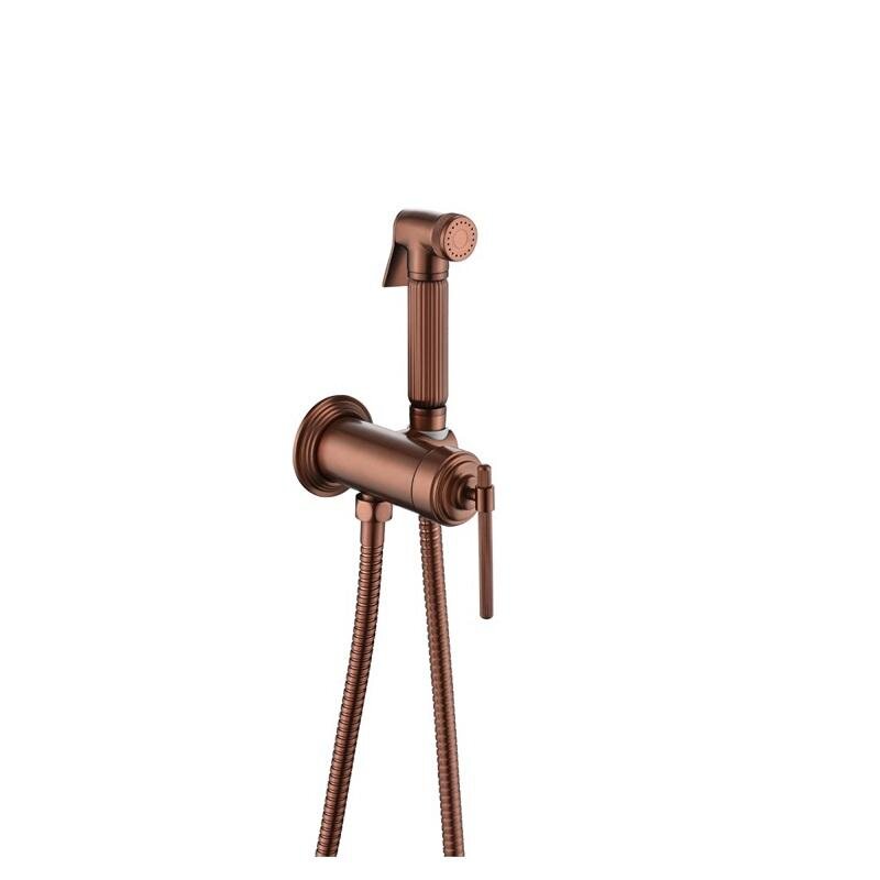 Изображение товара Гигиенический душ Boheme Eterna 177-CB, со смесителем, медь брашированная