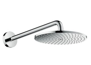 Изображение товара Верхний душ Hansgrohe Raindance PowderRain 27607000, 24х24 см, 1 режим струи, с держателем, хром