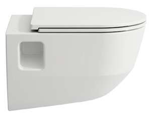 Изображение товара Подвесной унитаз Laufen Pro New Rimless 8.2096.4.000.000.1PRO с ультратонкой крышкой-сиденьем SoftClose, безободковый
