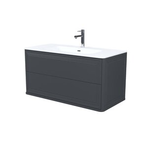 Изображение товара Тумба с раковиной Iddis Oxford Neo OXN10D0i95K, 100 см, подвесная, цвет темно-серый