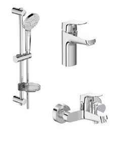 Изображение товара Набор смесителей для ванной Ideal Standard «Ceraflex 3 в 1» BD001AA, хром