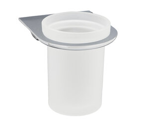 Изображение товара Стакан для зубных щеток WasserKraft Kammel, стеклянный, К-8328, белый/хром