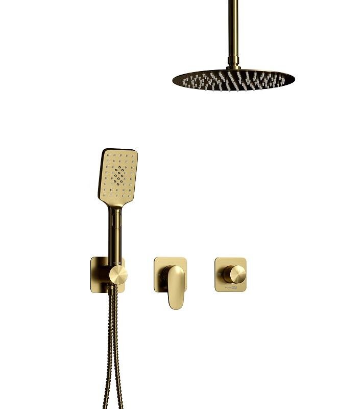 Изображение товара Душевая система WasserKRAFT Havel 3600 Золото матовое с PVD