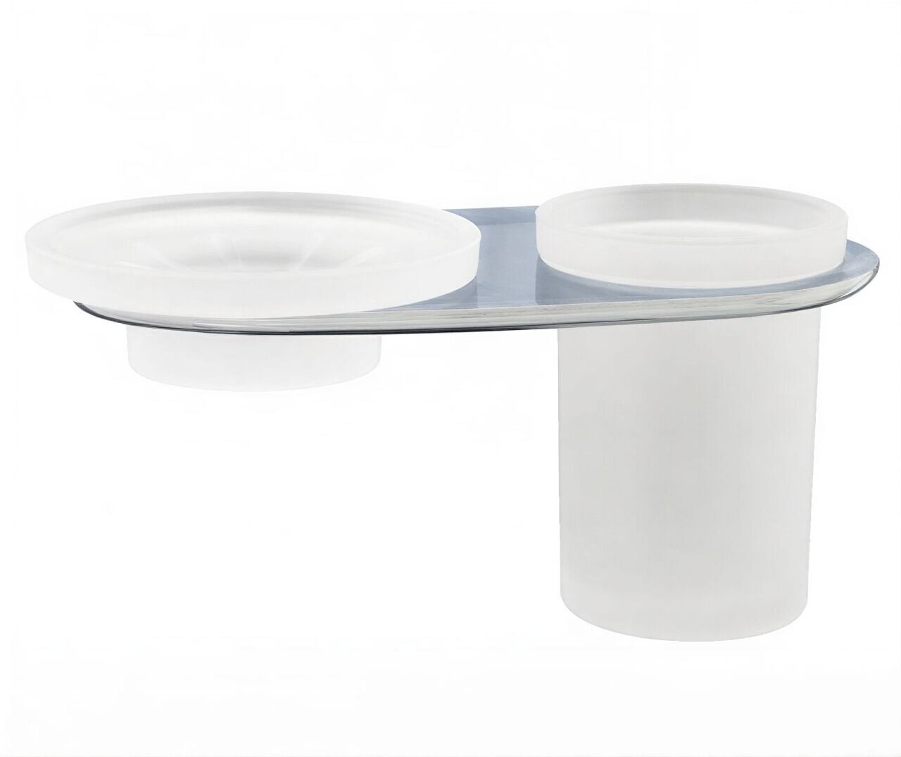 Изображение товара Держатель стакана и мыльницы WasserKraft Kammel К-8326 белый/хром настенный Изображение товара Держатель стакана и мыльницы WasserKraft Kammel К-8326 белый/хром настенный